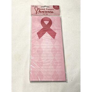 crown jewlz PINK RIBBON AWARENESS list pad